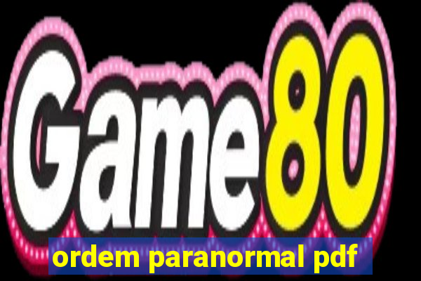 ordem paranormal pdf